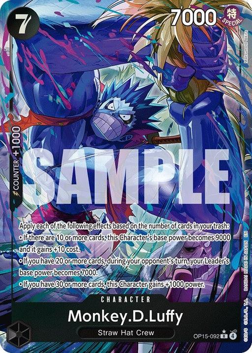 Image for Monkey.D.Luffy (OP15-092) (Alternate Art) (OP15-092) (Foil) [Adventure on Kami's Island] - One Piece Card Game