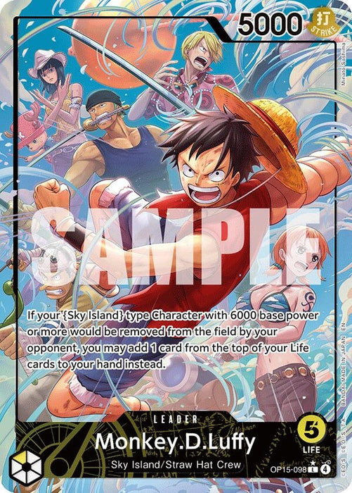 Monkey.D.Luffy (OP15-098) (Alternate Art) (OP15-098) (Foil) [Adventure on Kami's Island]