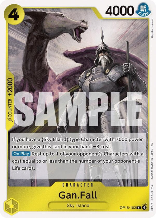 Gan.Fall (OP15-102) (Foil) [Adventure on Kami's Island]