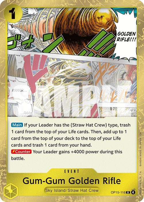Gum-Gum Golden Rifle (OP15-116) (Foil) [Adventure on Kami's Island]