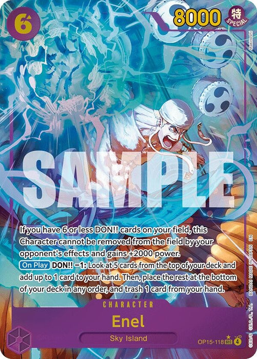 Enel (OP15-118) (Alternate Art) (OP15-118) (Foil) [Adventure on Kami's Island]