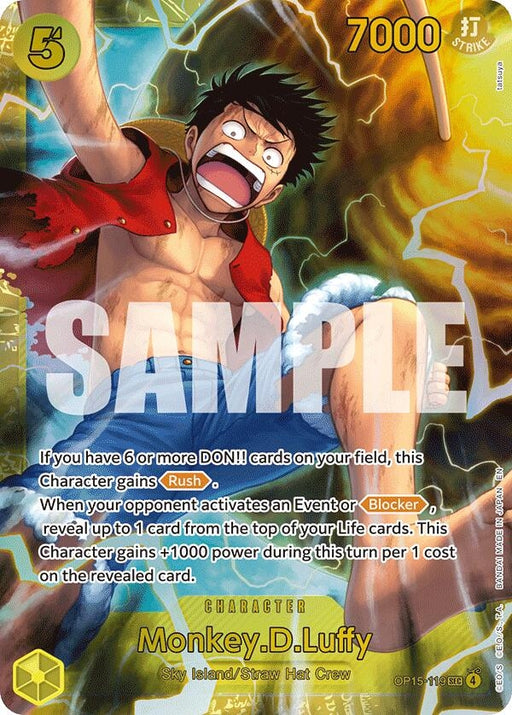 Image for Monkey.D.Luffy (OP15-119) (OP15-119) (Foil) [Adventure on Kami's Island] - One Piece Card Game