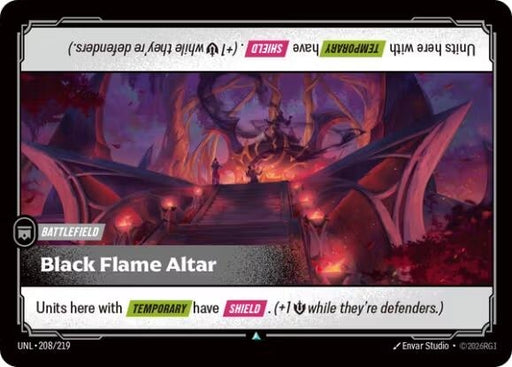 Image for Black Flame Altar (208/219) (Foil) [Unleashed] - Riftbound: League of Legends Trading Card Game