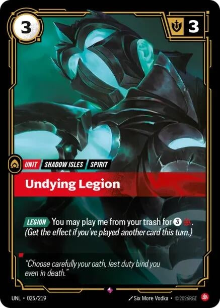 Image for Undying Legion (025/219) (Foil) [Unleashed] - Riftbound: League of Legends Trading Card Game