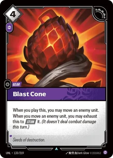 Image for Blast Cone (133/219) (Foil) [Unleashed] - Riftbound: League of Legends Trading Card Game