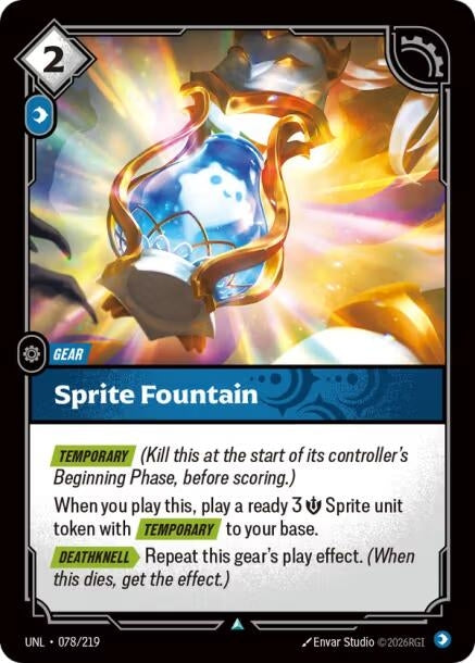 Image for Sprite Fountain (078/219) (Foil) [Unleashed] - Riftbound: League of Legends Trading Card Game