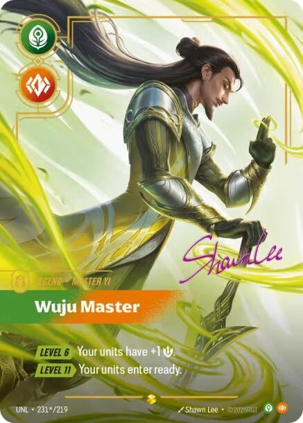 Image for Master Yi - Wuju Master (Signature) (231*/219) (Foil) [Unleashed] - Riftbound: League of Legends Trading Card Game