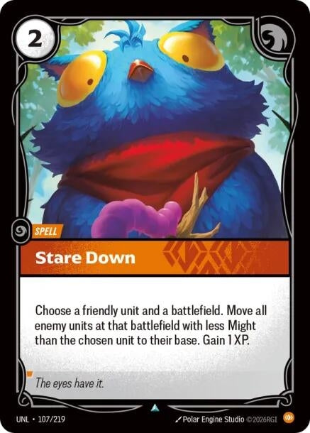 Image for Stare Down (107/219) [Unleashed] - Riftbound: League of Legends Trading Card Game