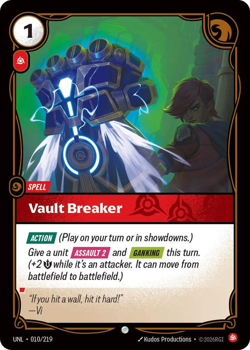 Image for Vault Breaker (010/219) [Unleashed] - Riftbound: League of Legends Trading Card Game