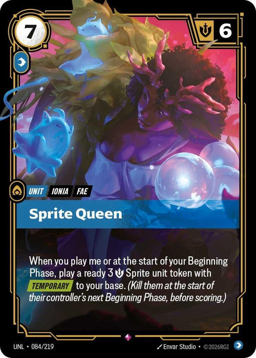Image for Sprite Queen (084/219) (Foil) [Unleashed] - Riftbound: League of Legends Trading Card Game