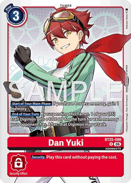 Image for Dan Yuki (BT25-086 R) (Foil) [Dual Revolution] - Digimon Card Game
