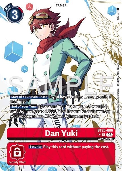 Image for Dan Yuki (Alternate Art) (BT25-086 R) (Foil) [Dual Revolution] - Digimon Card Game