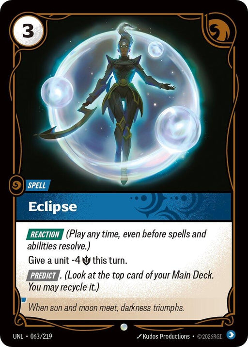 Image for Eclipse (063/219) (Foil) [Unleashed] - Riftbound: League of Legends Trading Card Game