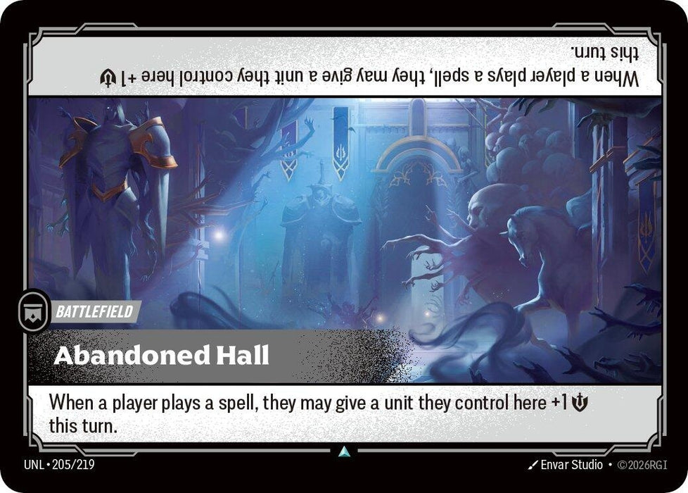 Image for Abandoned Hall (205/219) (Foil) [Unleashed] - Riftbound: League of Legends Trading Card Game