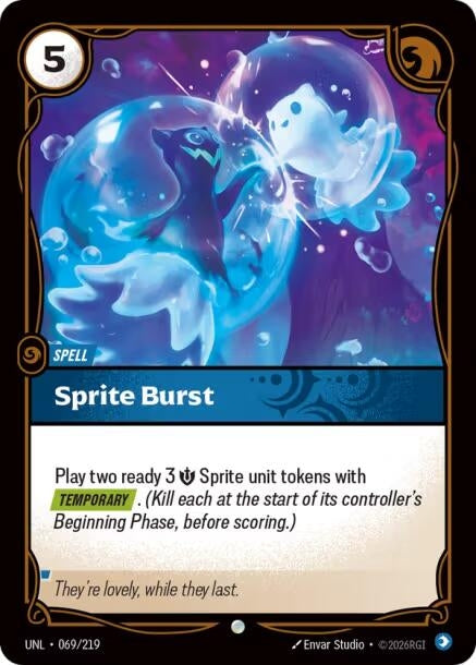 Image for Sprite Burst (069/219) (Foil) [Unleashed] - Riftbound: League of Legends Trading Card Game