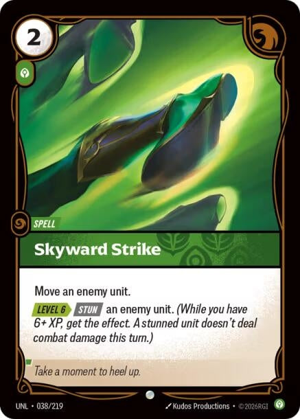 Image for Skyward Strike (038/219) (Foil) [Unleashed] - Riftbound: League of Legends Trading Card Game