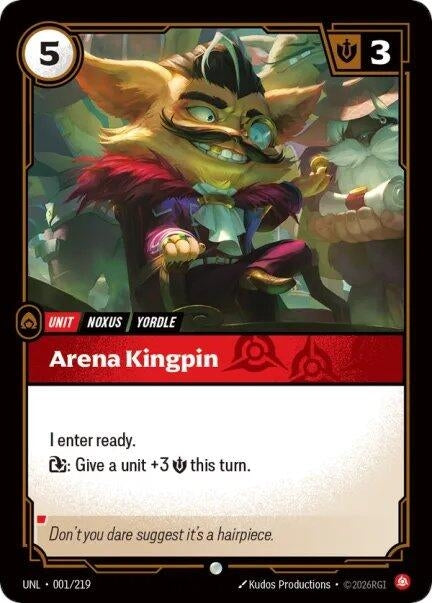 Image for Arena Kingpin (001/219) (Foil) [Unleashed] - Riftbound: League of Legends Trading Card Game