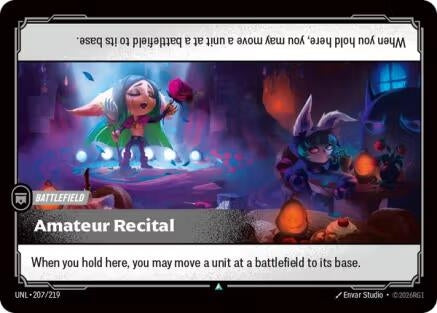 Image for Amateur Recital (207/219) [Unleashed] - Riftbound: League of Legends Trading Card Game