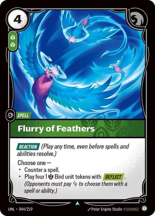 Image for Flurry of Feathers (044/219) (Foil) [Unleashed] - Riftbound: League of Legends Trading Card Game