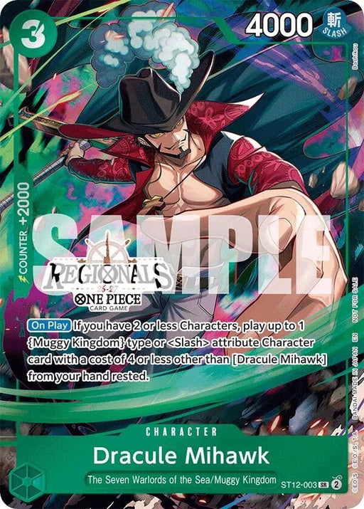 Image for Dracule Mihawk (Regional Participation Pack 2026 Vol.1) (ST12-003) (Foil) [One Piece Promotion Cards] (OP-PR) - One Piece Card Game