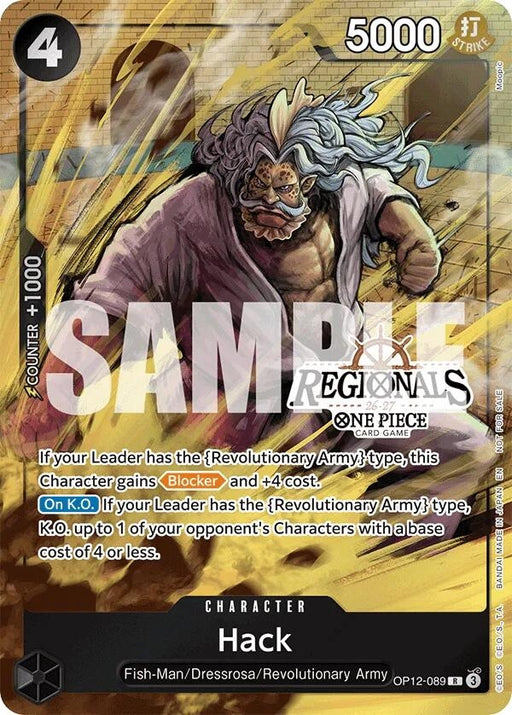 Image for Hack (Regional Participation Pack 2026 Vol.1) (OP12-089) (Foil) [One Piece Promotion Cards] (OP-PR) - One Piece Card Game