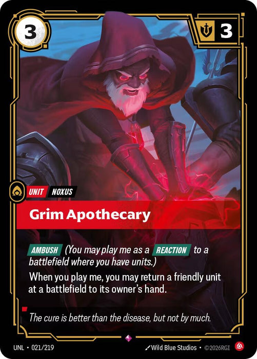 Image for Grim Apothecary (021/219) (Foil) [Unleashed] - Riftbound: League of Legends Trading Card Game