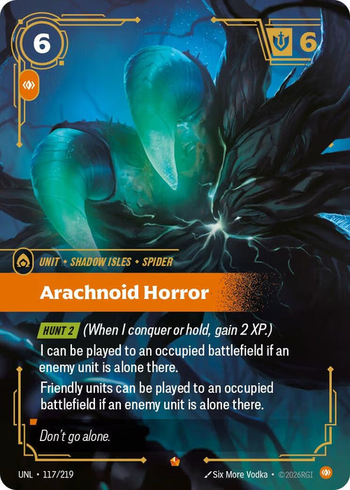 Image for Arachnoid Horror (117/219) (Foil) [Unleashed] - Riftbound: League of Legends Trading Card Game
