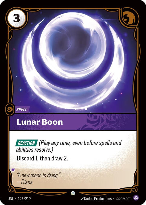 Image for Lunar Boon (125/219) [Unleashed] - Riftbound: League of Legends Trading Card Game