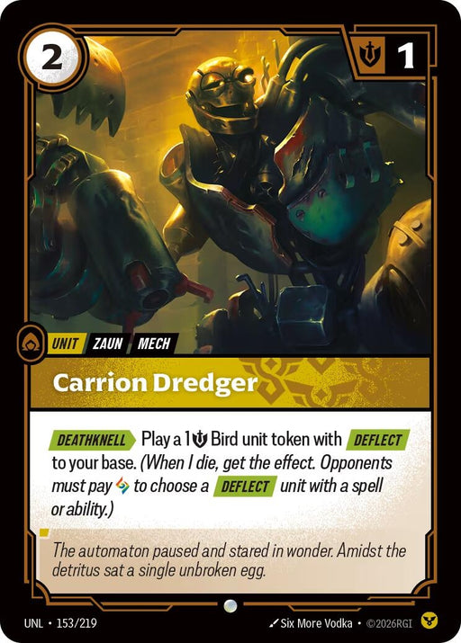 Image for Carrion Dredger (153/219) [Unleashed] - Riftbound: League of Legends Trading Card Game