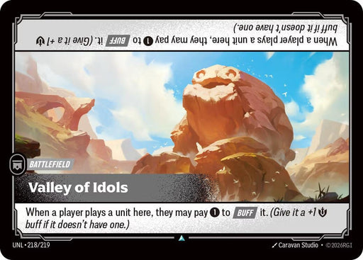 Image for Valley of Idols (218/219) (Foil) [Unleashed] - Riftbound: League of Legends Trading Card Game