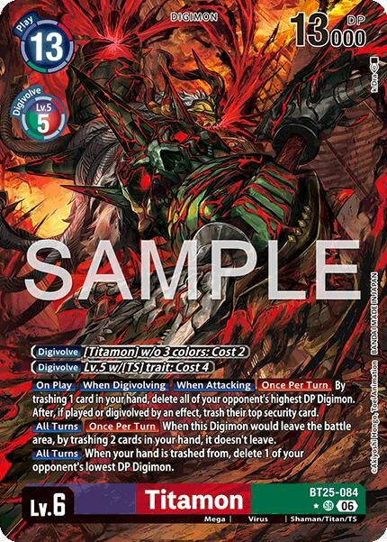 Image for Titamon (Alternate Art) (BT25-084 SR) (Foil) [Dual Revolution] - Digimon Card Game