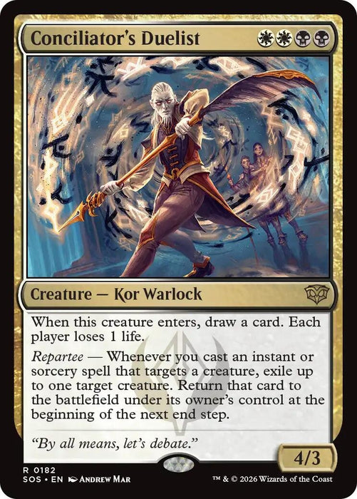 Image for Conciliator's Duelist (182) (Foil) [Secrets of Strixhaven] - Magic: The Gathering
