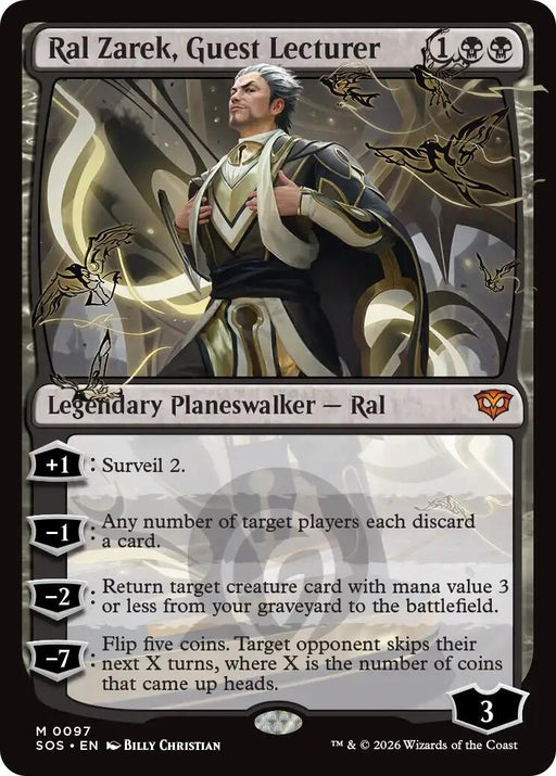 Image for Ral Zarek, Guest Lecturer (97) [Secrets of Strixhaven] - Magic: The Gathering