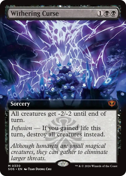 Image for Withering Curse (Extended Art) (330) (Foil) [Secrets of Strixhaven] - Magic: The Gathering