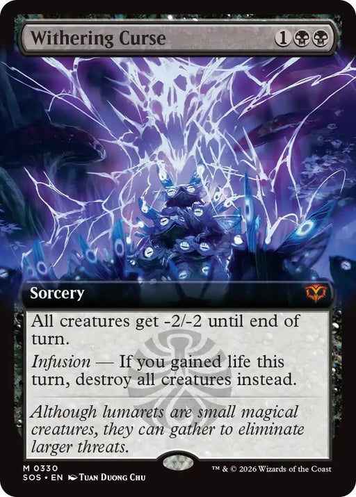 Image for Withering Curse (Extended Art) (330) (Foil) [Secrets of Strixhaven] - Magic: The Gathering