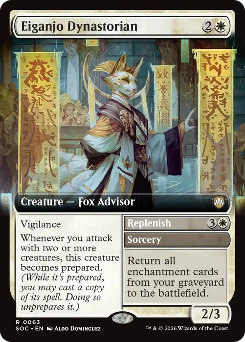 Image for Eiganjo Dynastorian (Extended Art) (63) [Secrets of Strixhaven] - Magic: The Gathering