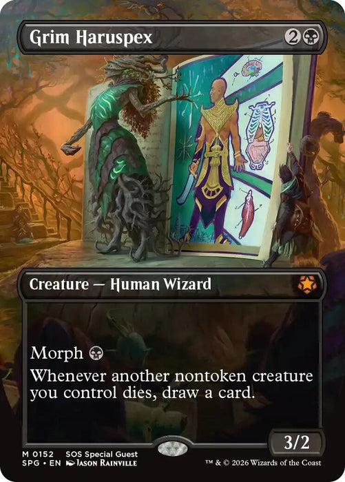 Image for Grim Haruspex (Borderless) (152) [Special Guests] - Magic: The Gathering
