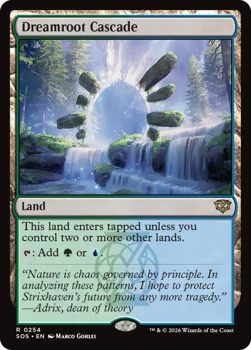 Image for Dreamroot Cascade (254) [Secrets of Strixhaven] - Magic: The Gathering