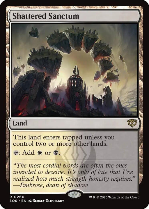Image for Shattered Sanctum (260) (Foil) [Secrets of Strixhaven] - Magic: The Gathering
