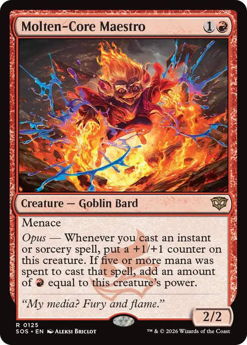 Image for Molten-Core Maestro (125) [Secrets of Strixhaven] - Magic: The Gathering