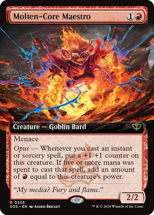 Image for Molten-Core Maestro (Extended Art) (335) (Foil) [Secrets of Strixhaven] - Magic: The Gathering