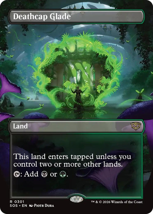 Image for Deathcap Glade (Borderless) (301) (Foil) [Secrets of Strixhaven] - Magic: The Gathering