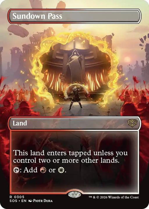 Image for Sundown Pass (Borderless) (305) [Secrets of Strixhaven] - Magic: The Gathering