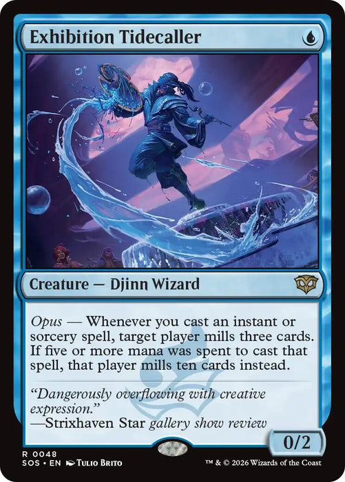 Image for Exhibition Tidecaller (48) (Foil) [Secrets of Strixhaven] - Magic: The Gathering