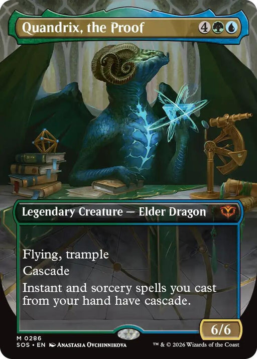 Image for Quandrix, the Proof (Borderless) (286) (Foil) [Secrets of Strixhaven] - Magic: The Gathering