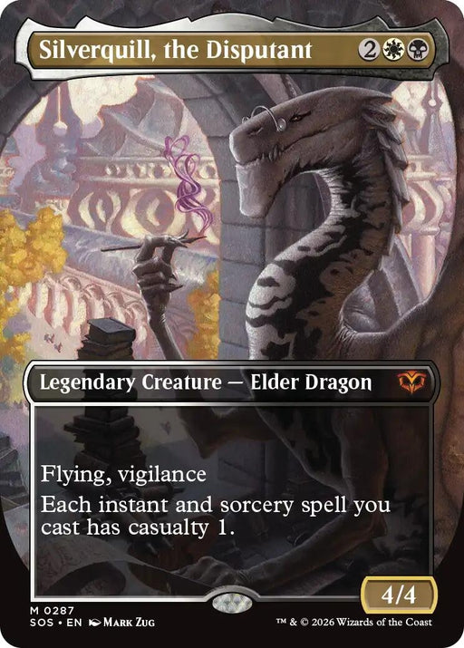 Image for Silverquill, the Disputant (Borderless) (287) [Secrets of Strixhaven] - Magic: The Gathering