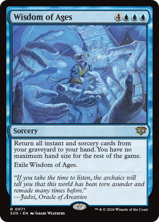 Image for Wisdom of Ages (71) (Foil) [Secrets of Strixhaven] - Magic: The Gathering