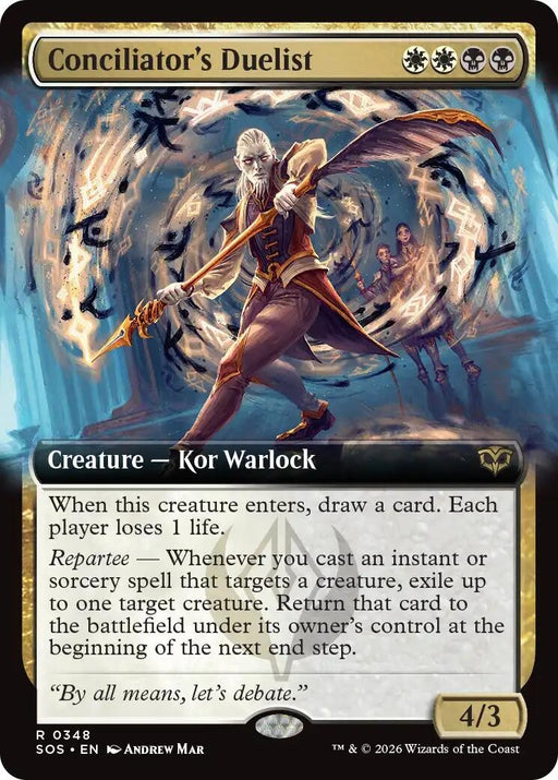 Image for Conciliator's Duelist (Extended Art) (348) (Foil) [Secrets of Strixhaven] - Magic: The Gathering