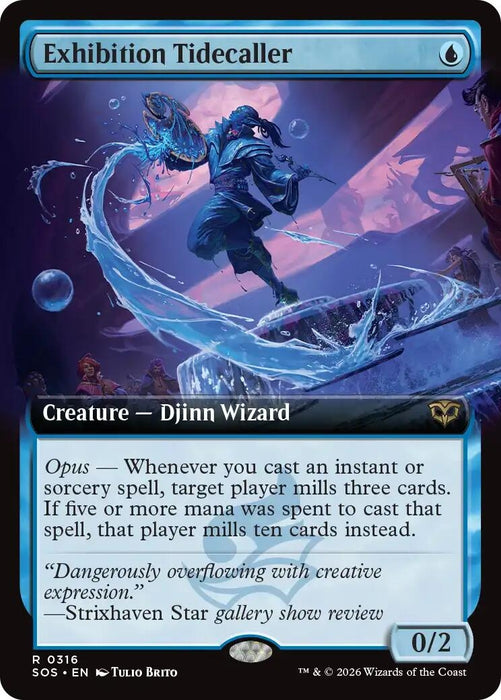 Image for Exhibition Tidecaller (Extended Art) (316) [Secrets of Strixhaven] - Magic: The Gathering