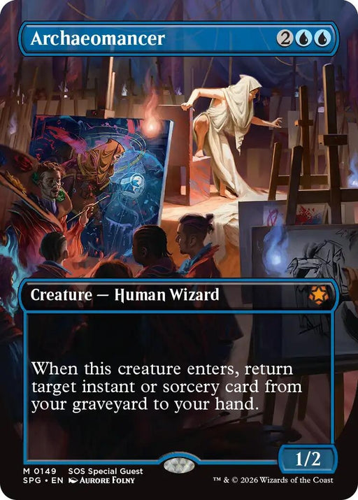 Image for Archaeomancer (Borderless) (149) (Foil) [Special Guests] - Magic: The Gathering